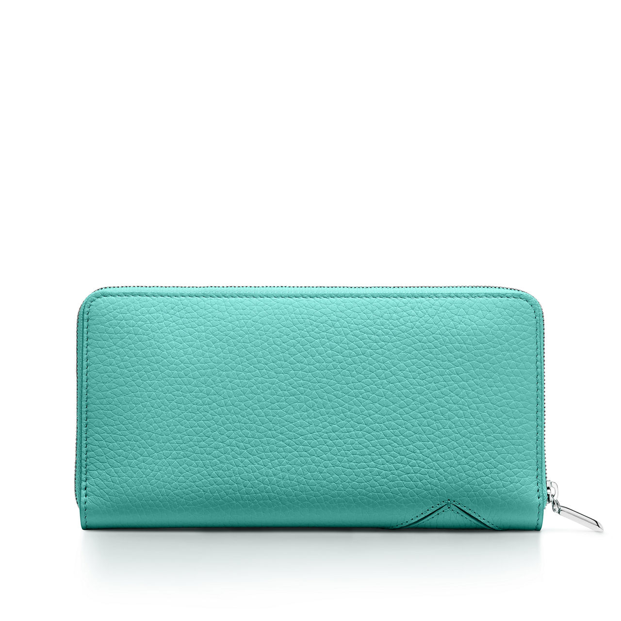 Return to Tiffany™:Großes Portemonnaie mit Reißverschluss aus Leder in Tiffany Blue® Bildnummer 3