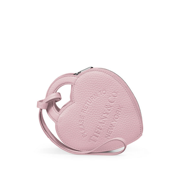 Return to Tiffany™:Coin Case in Crystal Pink Leather