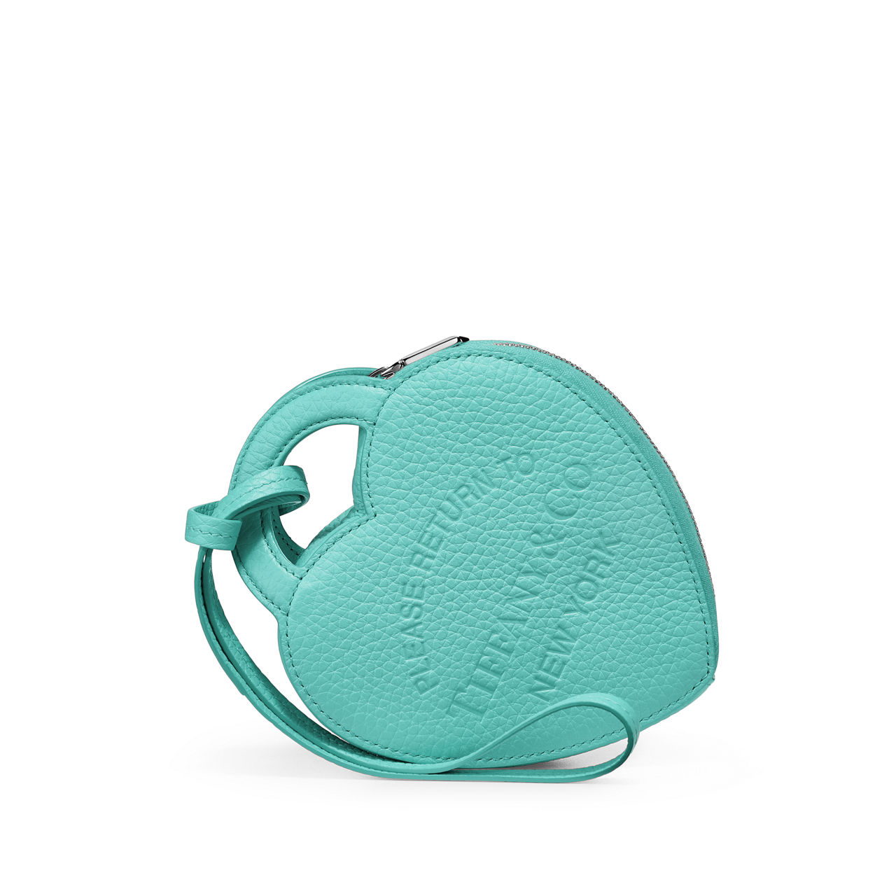 Return to Tiffany™:Münz-Etui aus Leder in Tiffany Blue® Bildnummer 0