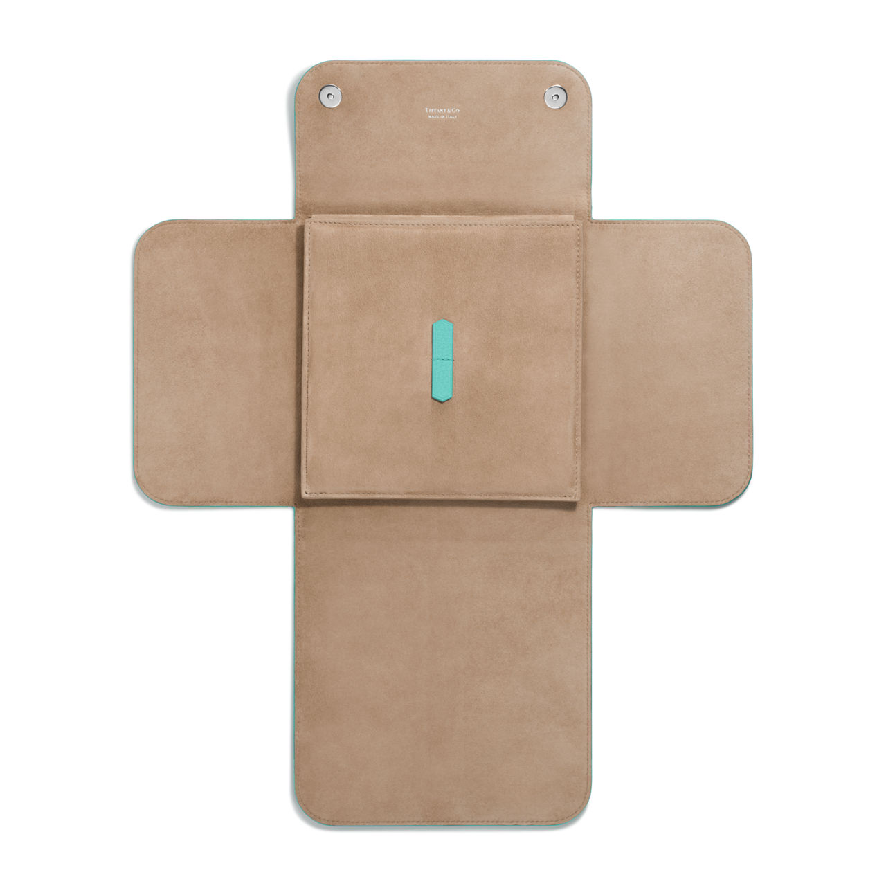 Pochette in pelle Tiffany Blue®, grande
