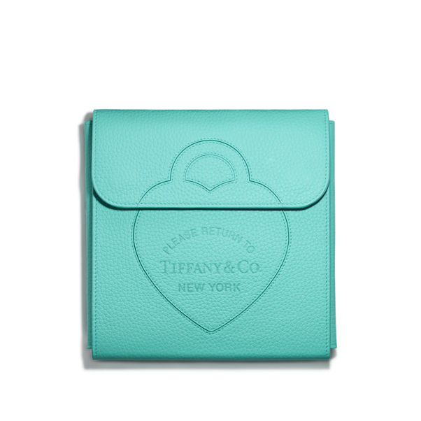 Return to Tiffany™:Beutel aus Leder in Tiffany Blue®, Large