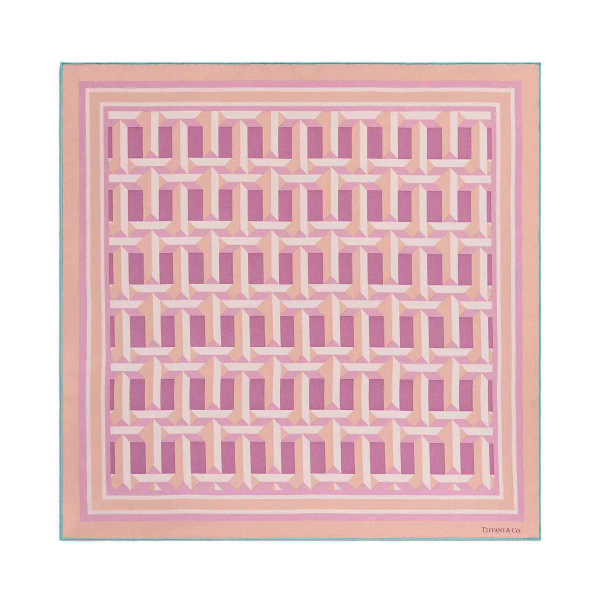 True Square Scarf in Crystal Pink Silk