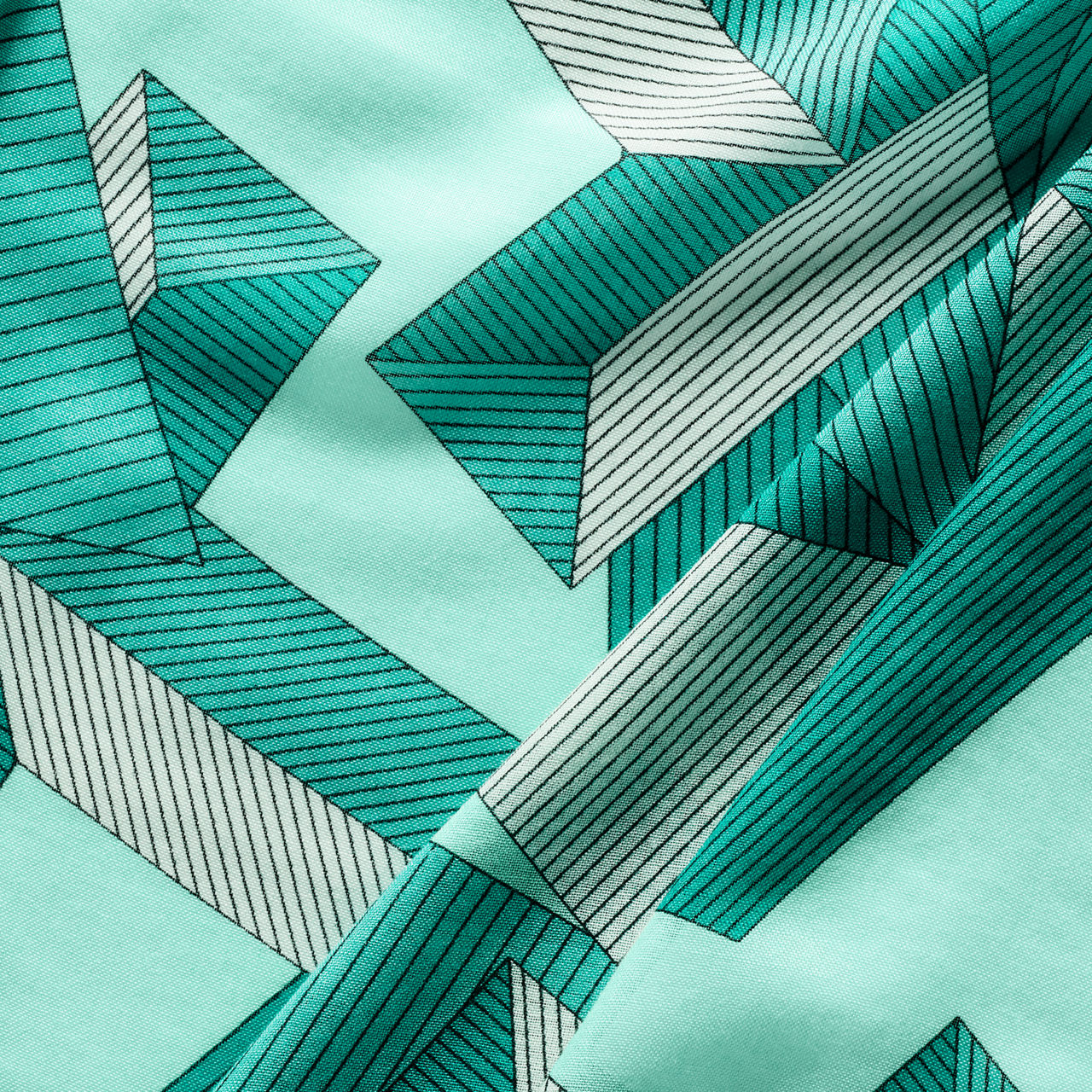 Estola con “T” gigante en seda y cashmere de color Tiffany Blue®