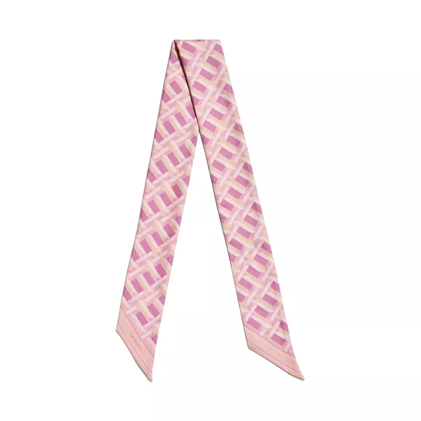 True Ribbon Scarf in Crystal Pink Silk