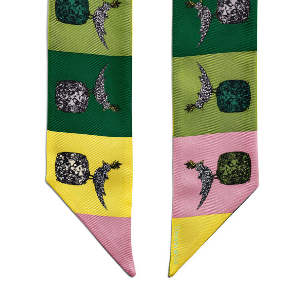 Schlumberger by Tiffany & Co.™:Bandeau Bird on a Rock in seta giallo citrino