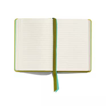Notebook in Citrine Yellow Leather, 3