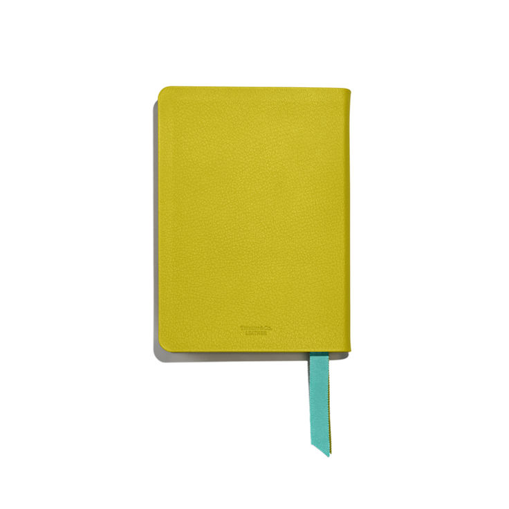 Taccuino in pelle di colore giallo citrino numero immagine 5