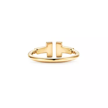 Tiffany T:Diamond Wire Ring in 18k Gold, 3