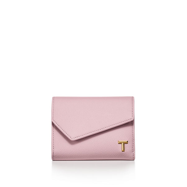 Tiffany T:Wallet in Crystal Pink Leather