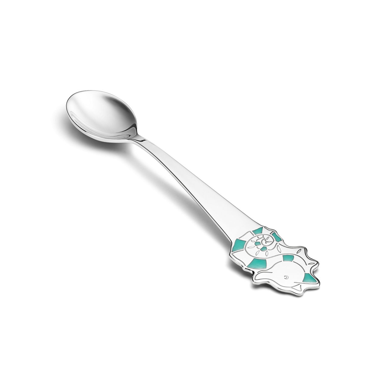 Babylöffel „Seepferdchen“ in Sterlingsilber