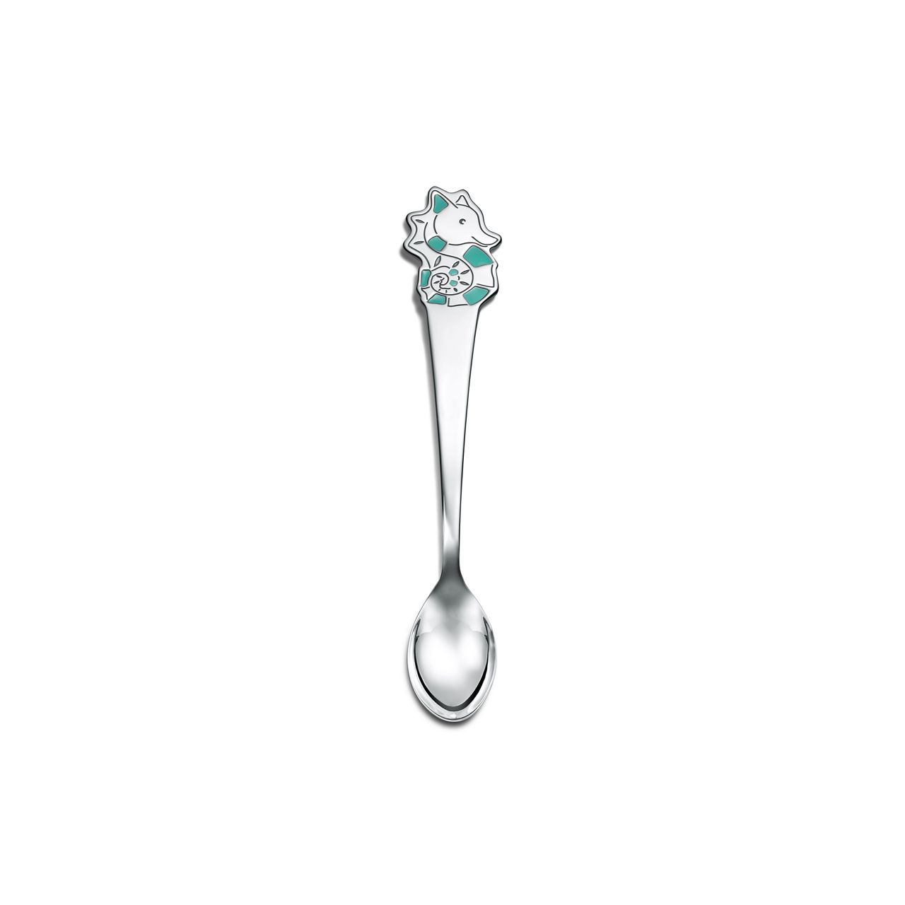 Babylöffel „Seepferdchen“ in Sterlingsilber