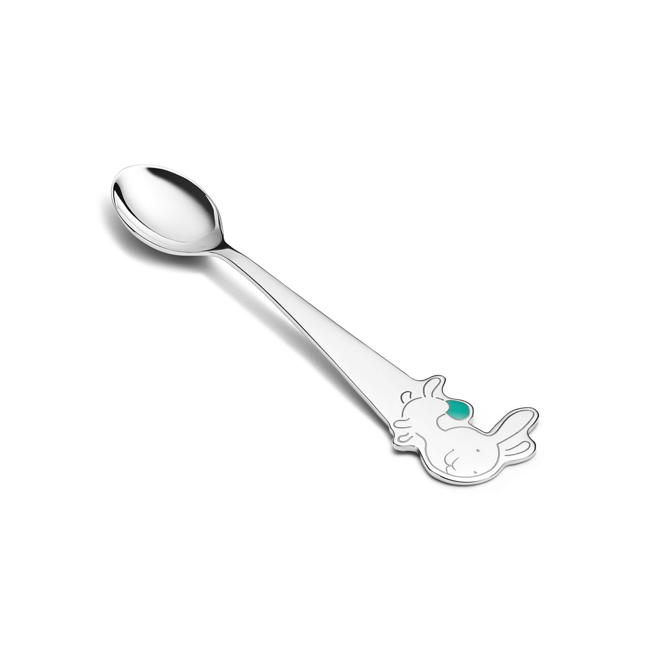 Cuillère Lapin pour bébé en argent 925 millièmes