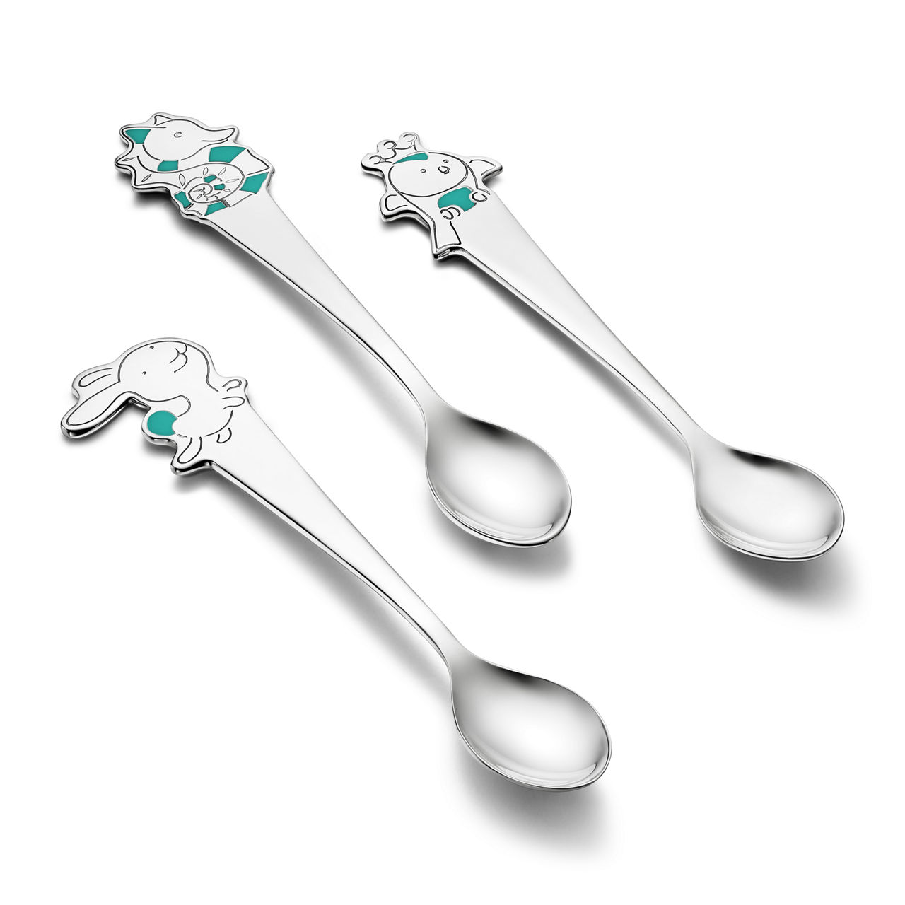 Tiny Tiffany:Rabbit Baby Spoon in Sterling Silver image number 3