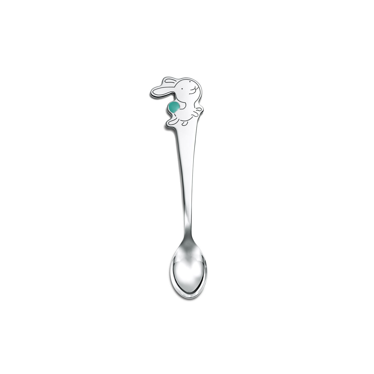 Tiny Tiffany:Rabbit Baby Spoon in Sterling Silver image number 0