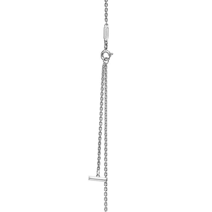 Tiffany T:T1 Circle Pendant in White Gold with Pavé Diamonds, 4