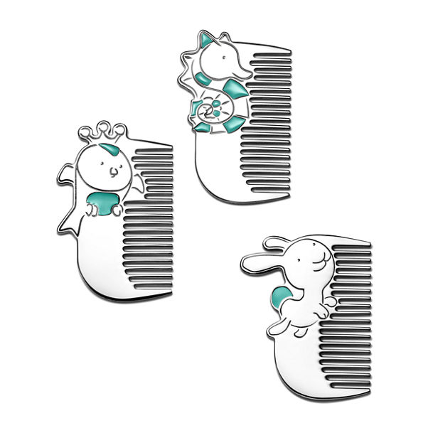 Tiny Tiffany:Rabbit Baby Comb in Sterling Silver