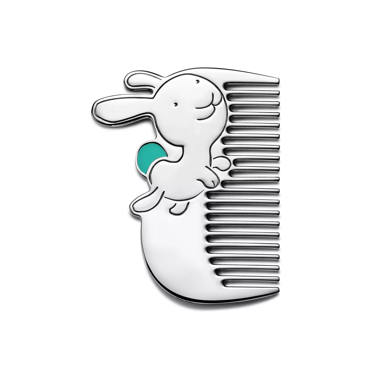 Rabbit Baby Comb in Sterling Silver