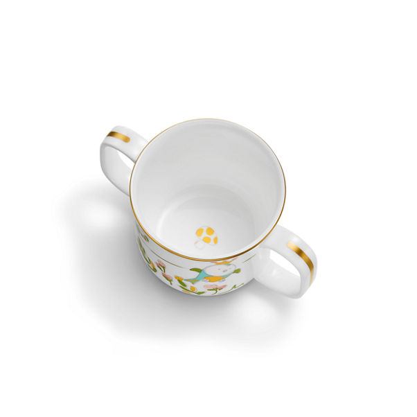 Tiny Tiffany:Land Animals Double-handled Baby Cup in Bone China