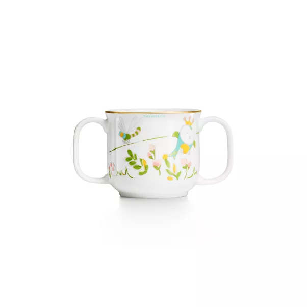 Land Animals Double-handled Baby Cup in Bone China