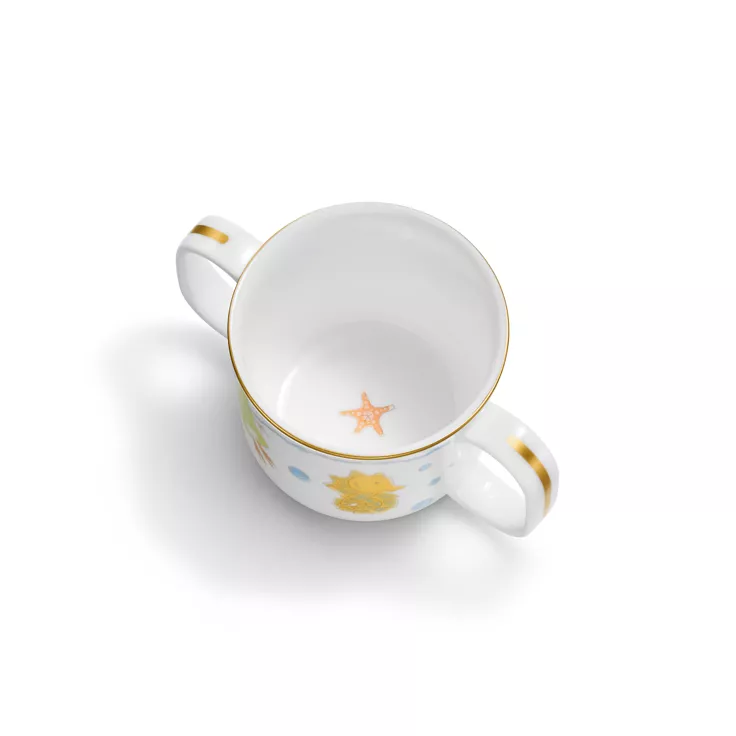 Tiny Tiffany:Sea Animals Double-handled Baby Cup in Bone China, 1