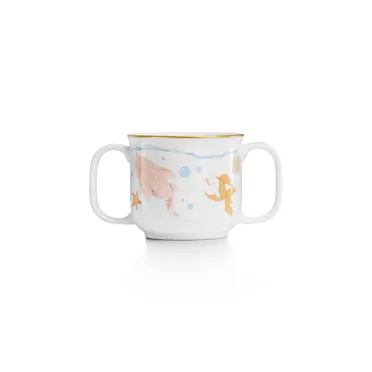 Tiny Tiffany:Sea Animals Double-handled Baby Cup in Bone China, 2