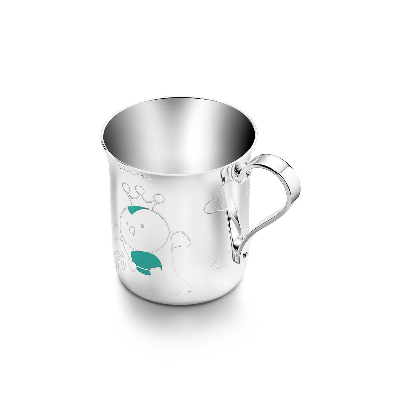 Babytasse „Vogel“ in Sterlingsilber