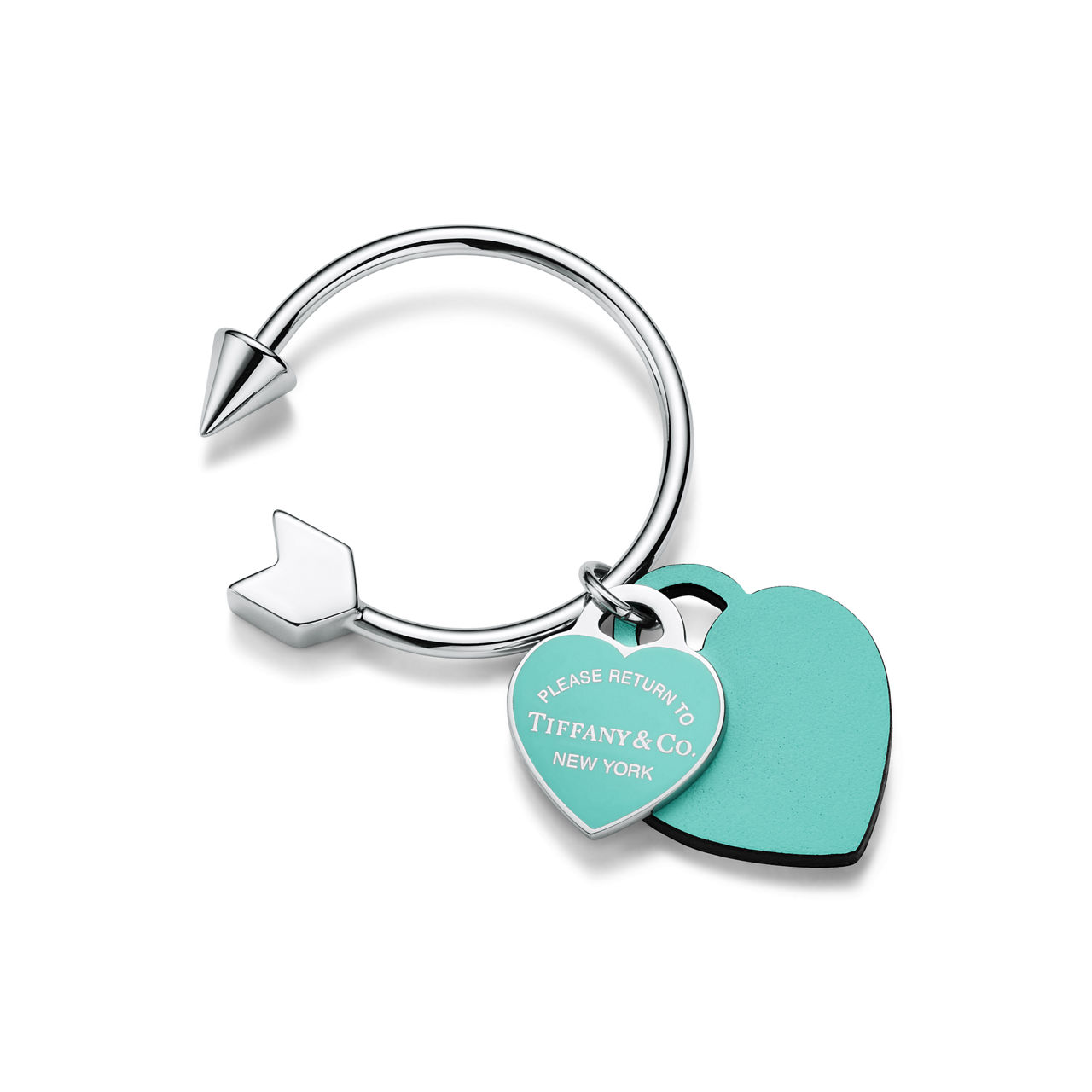 Tiffanyブルーハートkey Return to Tiffany®:Lovestruck Key Ring with Tiffany Blue® Enamel