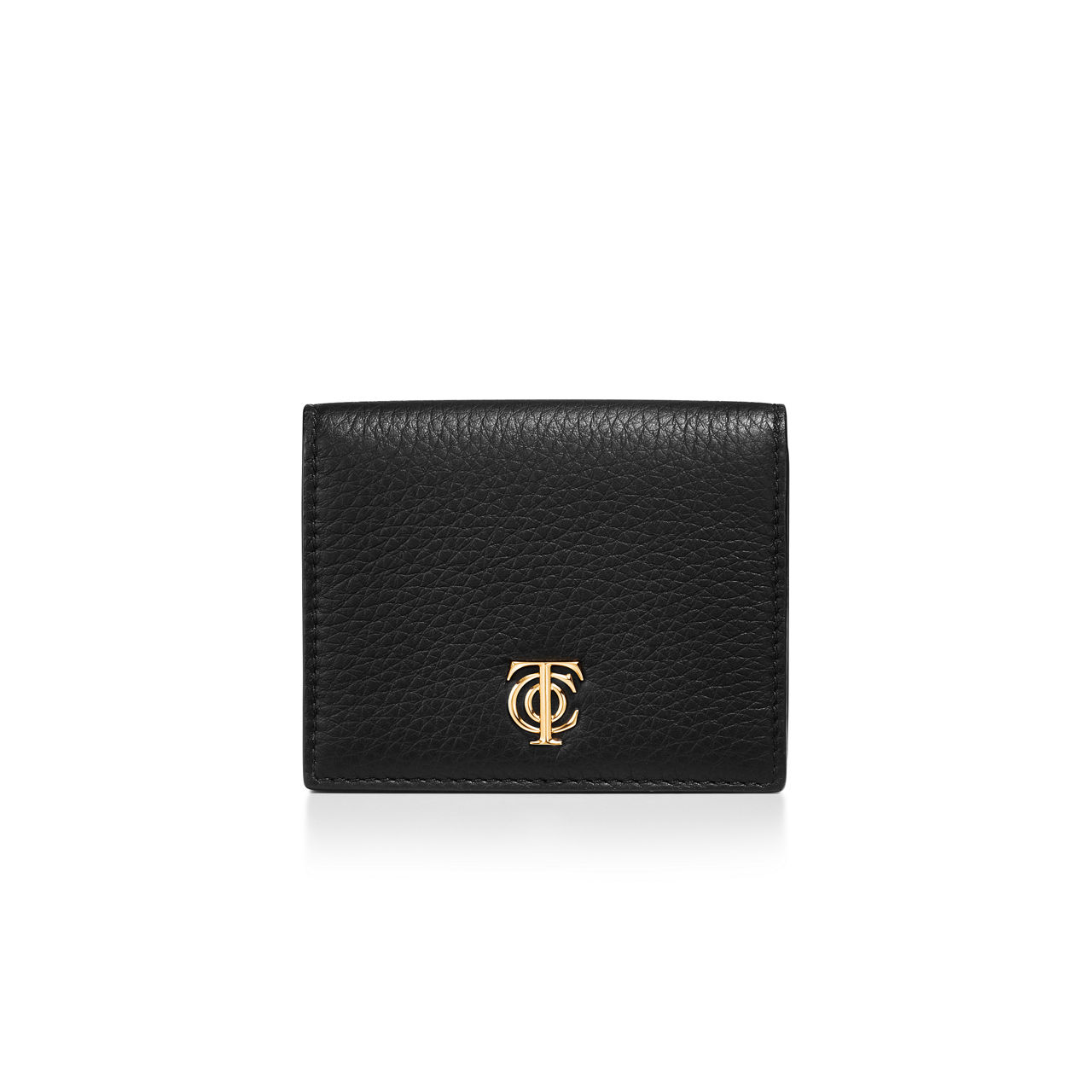 T&CO.:Trifold Wallet in Black Leather image number 0