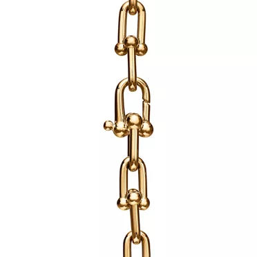Tiffany HardWear:Graduated Link Necklace in Yellow Gold with Pavé Diamonds, 3