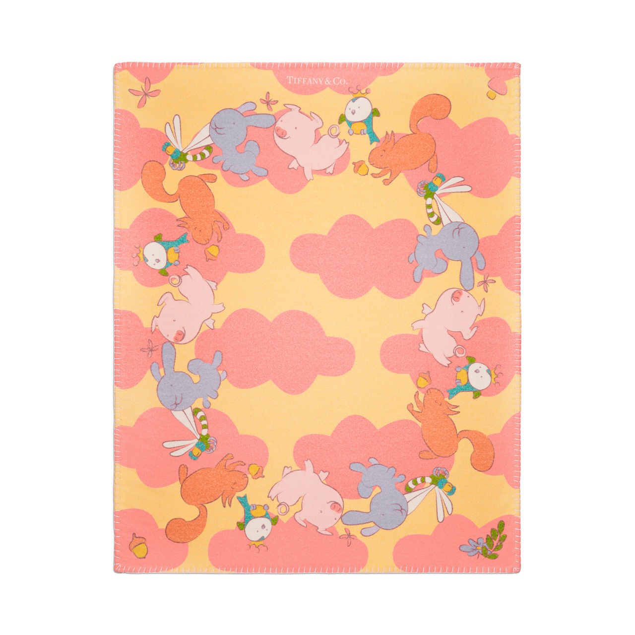 Tiny Tiffany:Land Animals Blanket in a Wool Blend image number 0