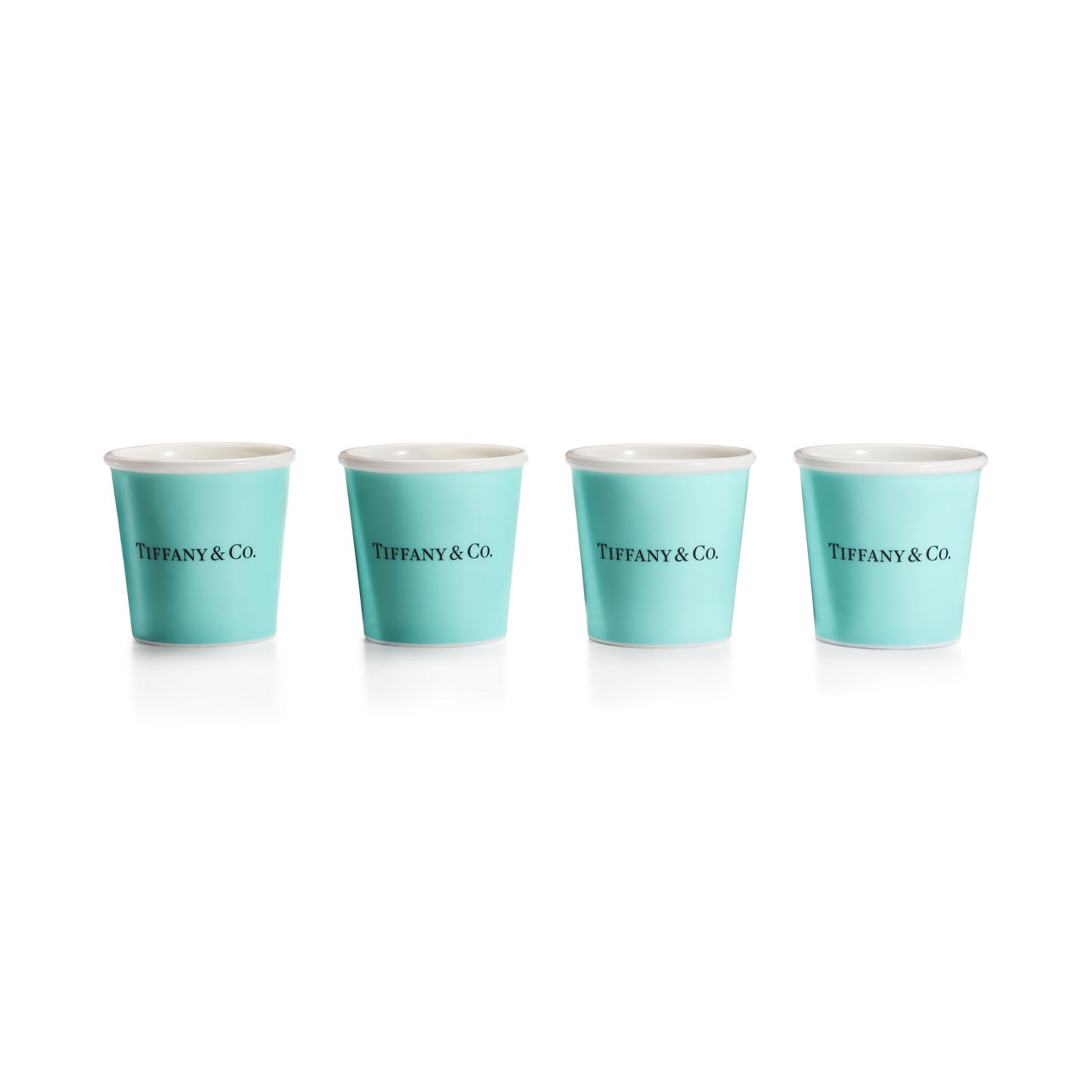 Tiffany Cups:Tiffany Espresso Cups in Bone China, Set of Four image number 0