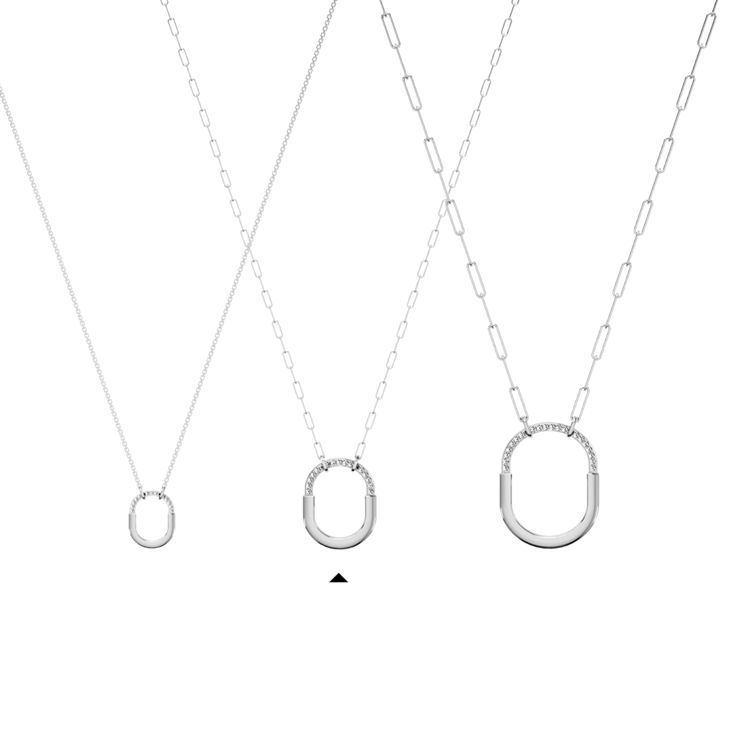 Tiffany Lock:Pendant in White Gold with Diamonds, Medium image number 6
