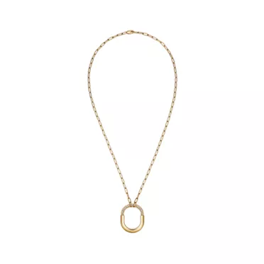 Tiffany Lock:Pendant in Yellow Gold with Diamonds, Medium, 2