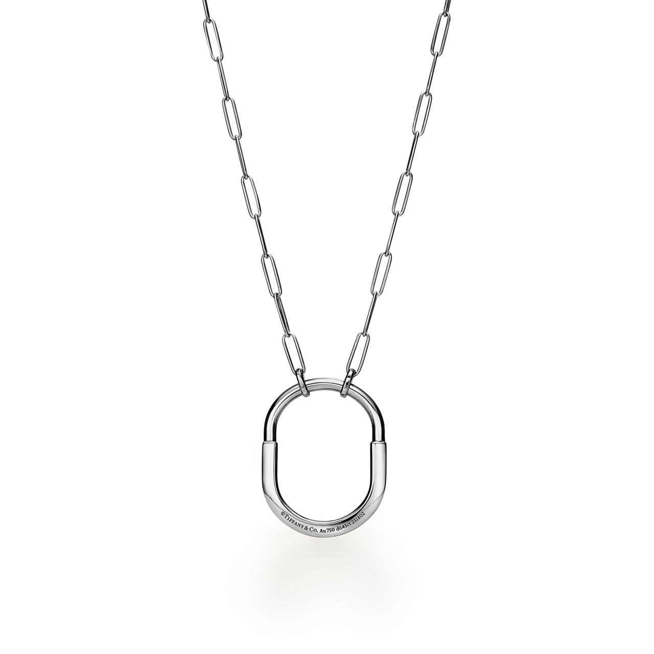 Tiffany Lock:Pendant in White Gold with Diamonds, Large image number 3