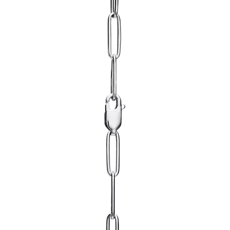 Tiffany Lock:Pendant in White Gold with Diamonds, Large, 4