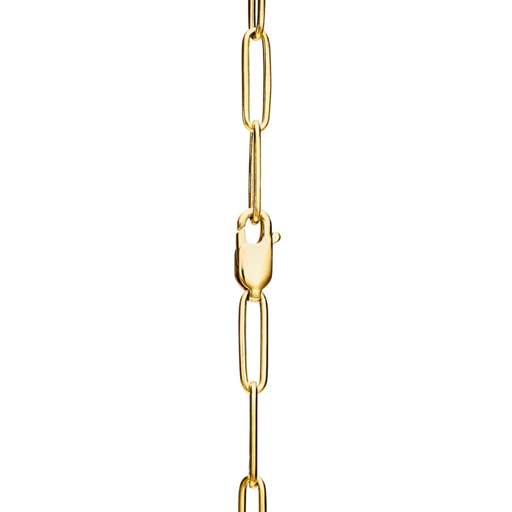 Tiffany Lock:Pendant in Yellow Gold with Diamonds, Large, 4