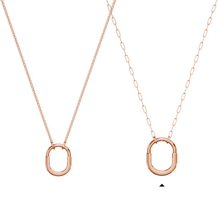 Tiffany Lock:Colgante en oro rosa, tamaño mediano imagen número 5