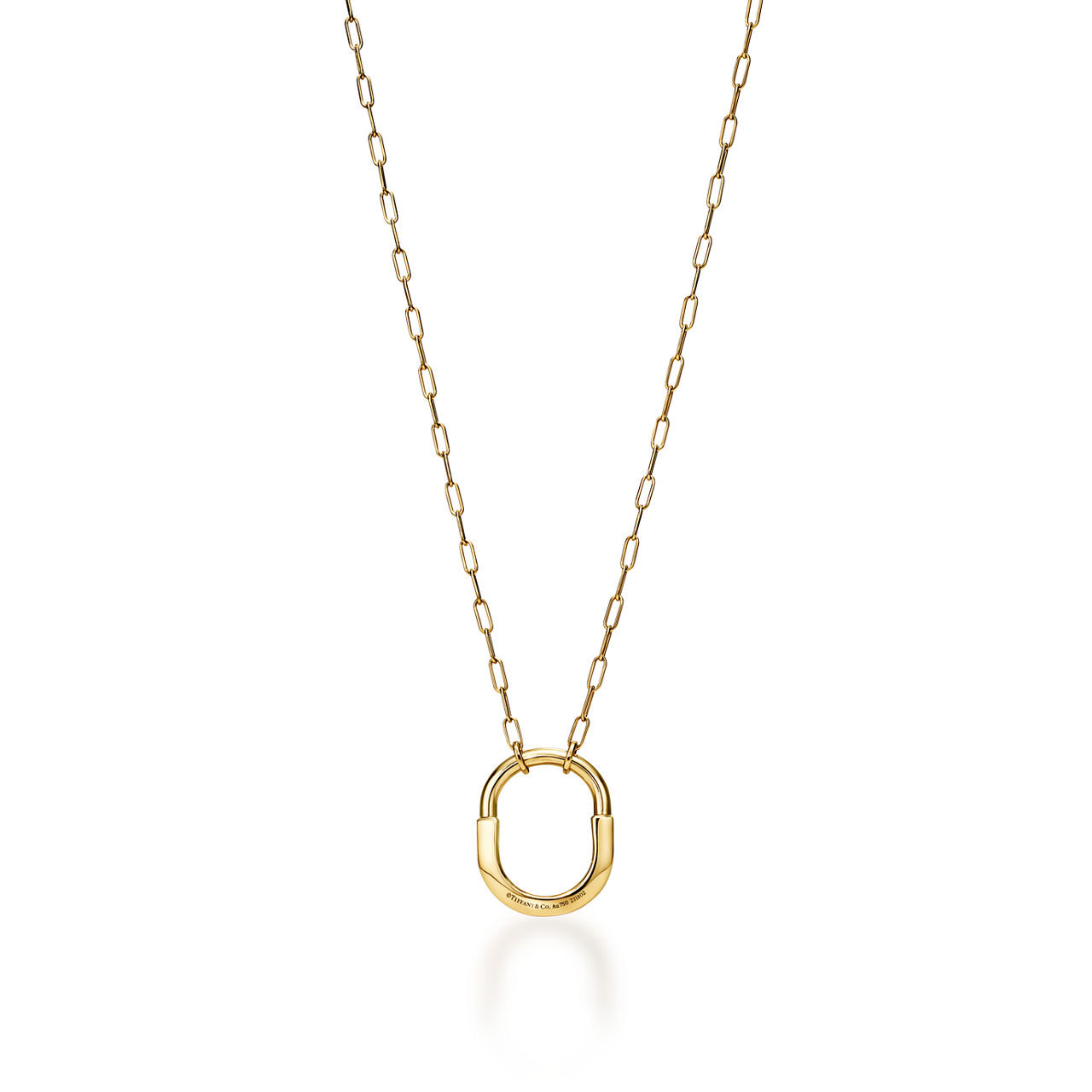 Tiffany Lock:Pendant in Yellow Gold, Medium image number 2