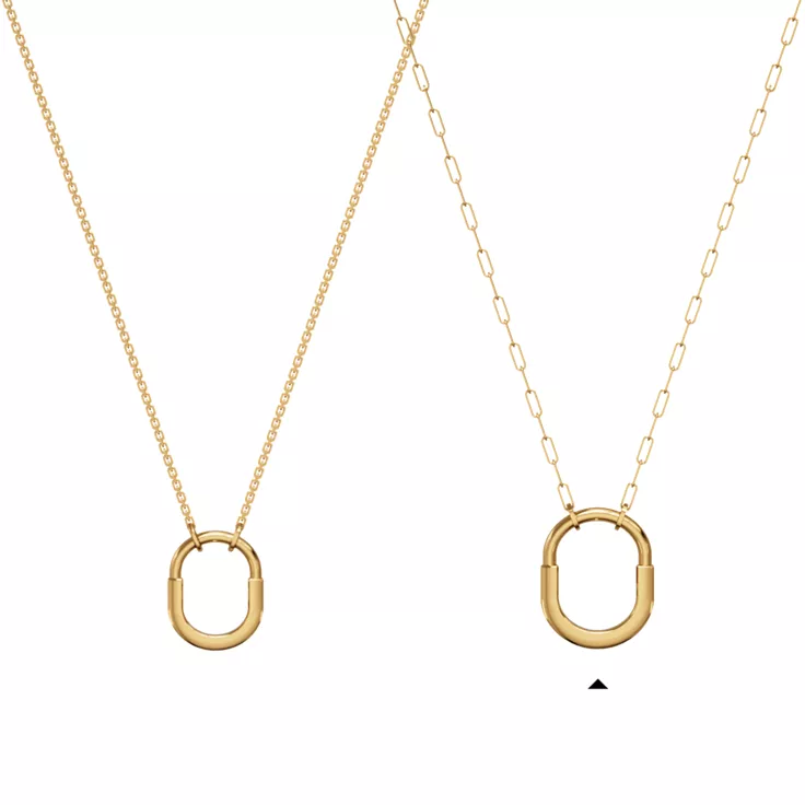Tiffany Lock:Pendant in Yellow Gold, Medium, 5