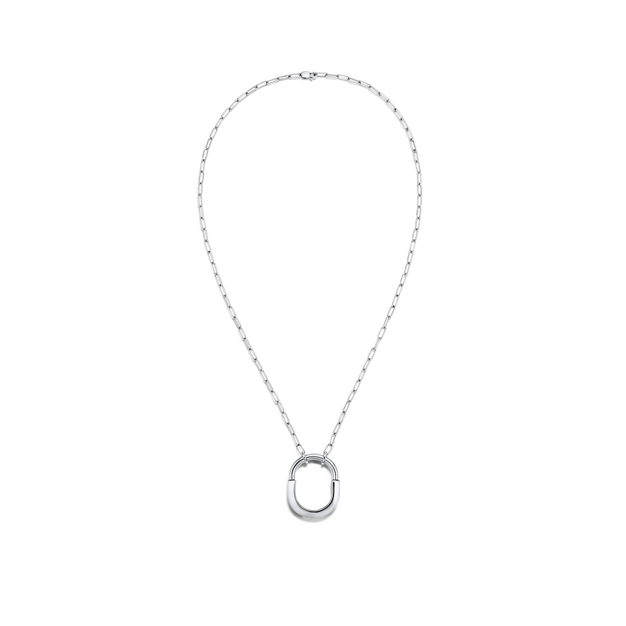 Tiffany Lock:Pendant in White Gold, Medium image number 2