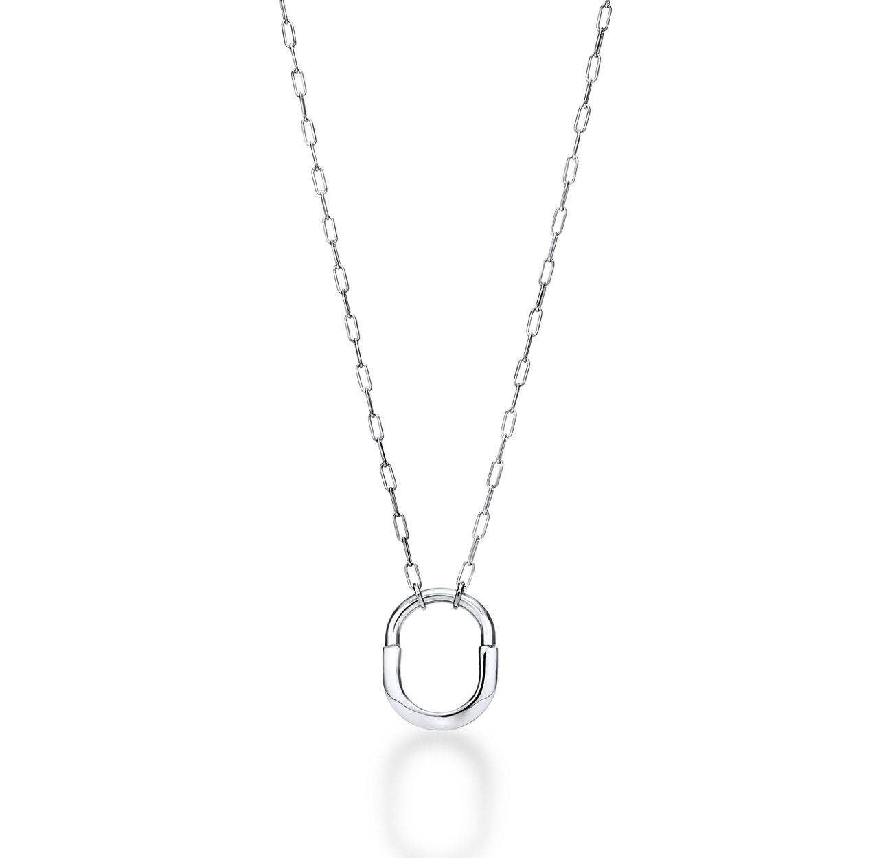 Tiffany Lock:Pendant in White Gold, Medium image number 0