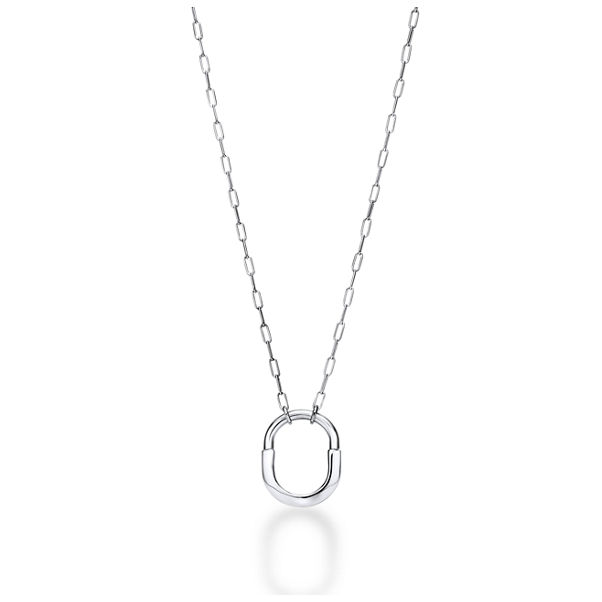 Tiffany Lock:Pendant in White Gold, Medium