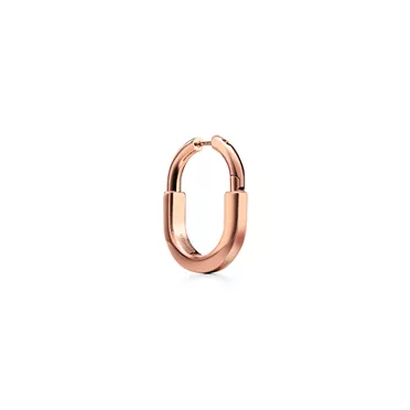 Tiffany Lock:Earrings in Rose Gold, Medium, 3
