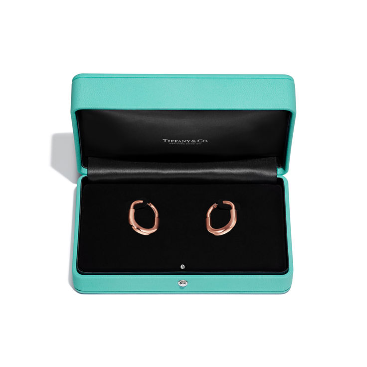 Tiffany Lock:Earrings in Rose Gold, Medium image number 4