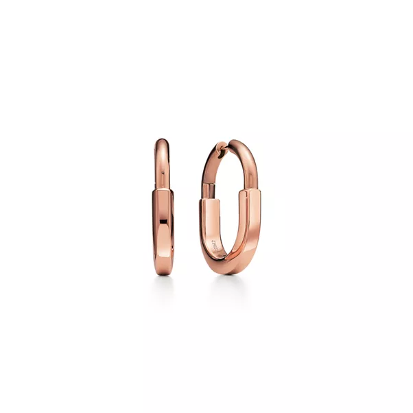 Ohrringe in Roségold, Medium