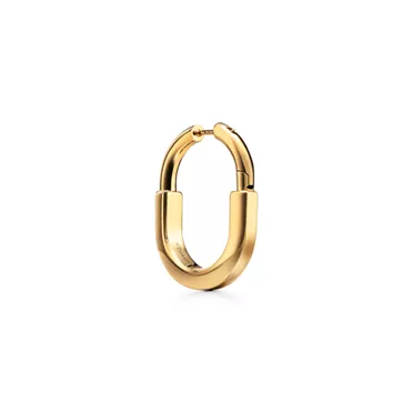 Tiffany Lock:Earrings in Yellow Gold, Medium, 3