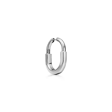 Tiffany Lock:Earrings in White Gold, Medium, 2