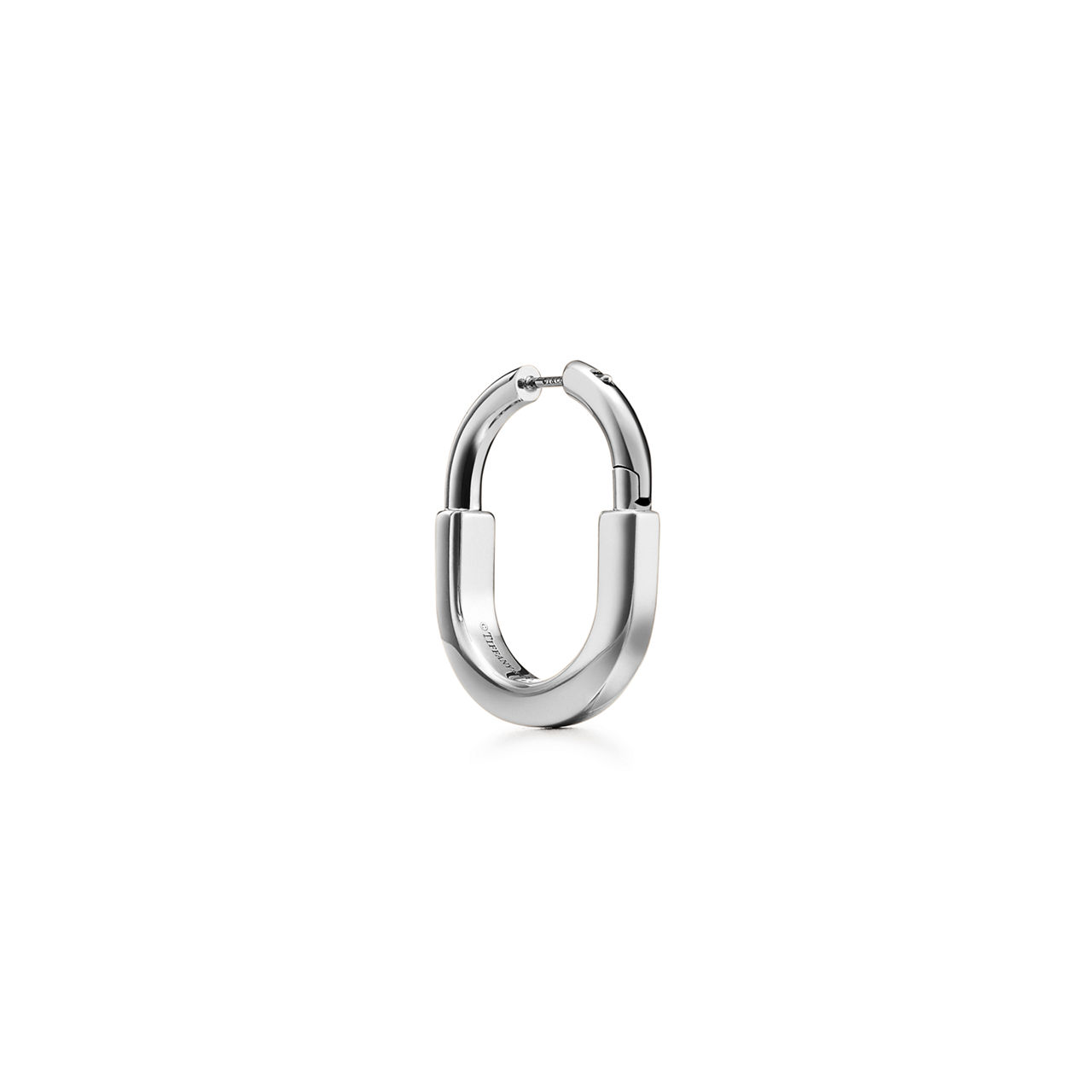 Tiffany Lock:Earrings in White Gold, Medium image number 3