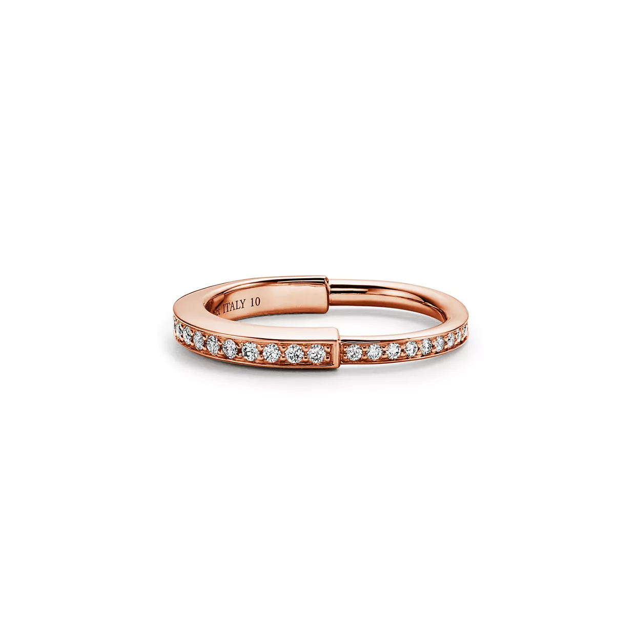 Ring in Rose Gold with Pav&eacute; Diamonds
