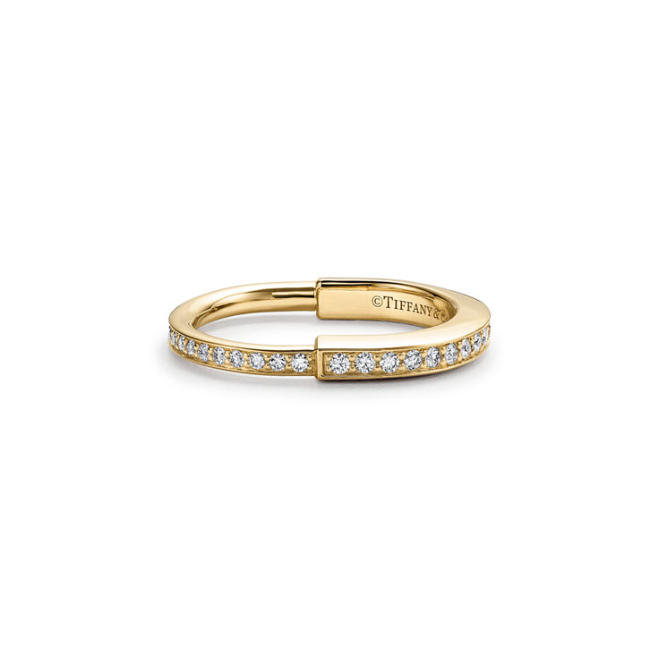Tiffany Lock:Ring in Yellow Gold with Pavé Diamonds image number 4
